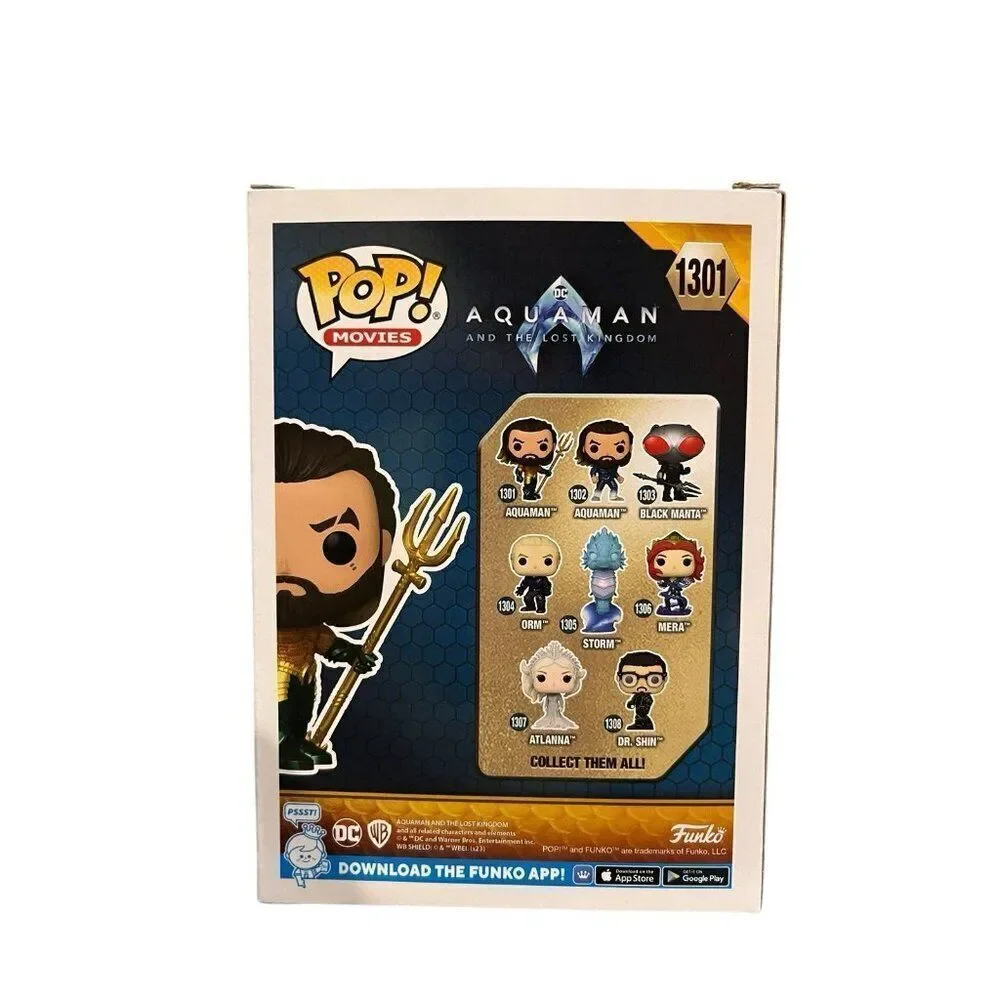 Funko POP! Aquaman and Lost Kingdom Aquaman Hero Suit 1301 New in Box